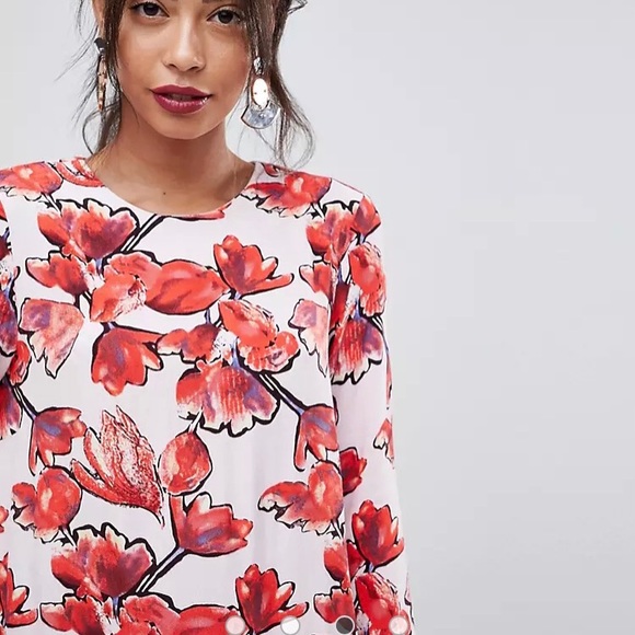 🆕ASOS Floral-Print Shift Dress, brand new!✨XL - Picture 5 of 9